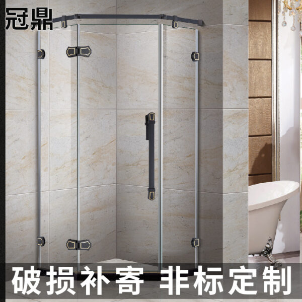 Đặt mua vách tắm inox 304 2 phần cố định hoặc vách tắm đơn giản vách tắm kính cường lực toàn phần
