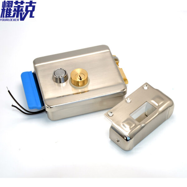 Yaolak 1073 hai đầu bên trong và bên ngoài chống tĩnh điện màu xanh vỏ bọc mạ điện chải ròng rọc sắt khóa thông minh điều khiển điện tử