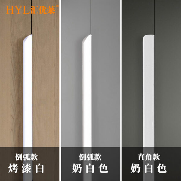 Huiyoulai tủ quần áo màu trắng ấm có tay cầm sơn trắng/trắng chói/tủ ngăn kéo màu trắng mờ tay nắm cửa gỗ tay cầm vô hình