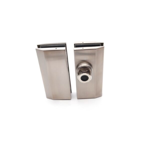 Thép không gỉ điện thoại di động Bluetooth chìa khóa không cần lỗ cài đặt nhanh chóng chống trộm vân tay điện tử khóa cửa kính khóa cửa thông minh