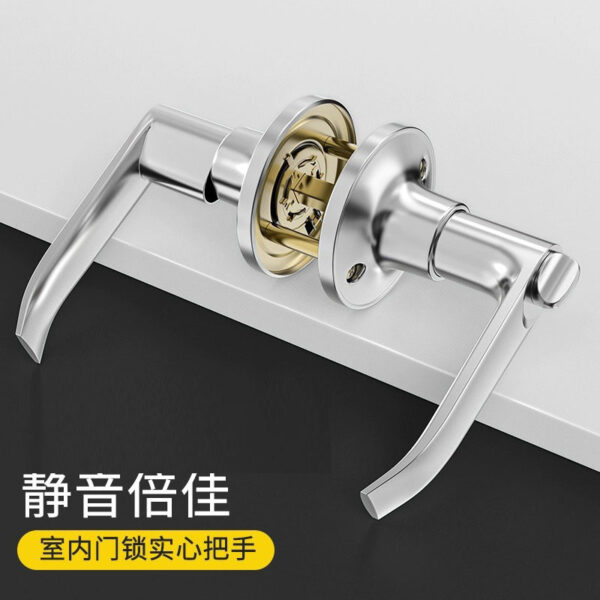 Ba cực phòng tắm nhà vệ sinh hợp kim nhôm cửa hộ gia đình đa năng tay nắm cửa tay cầm khóa có chìa khóa bóng khóa