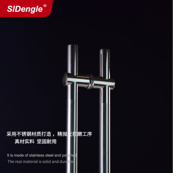 TXHR tay nắm cửa kính thép không gỉ khoảng cách lỗ có thể điều chỉnh 32 ống tròn dày sàn gắn cửa tay nắm cửa gỗ