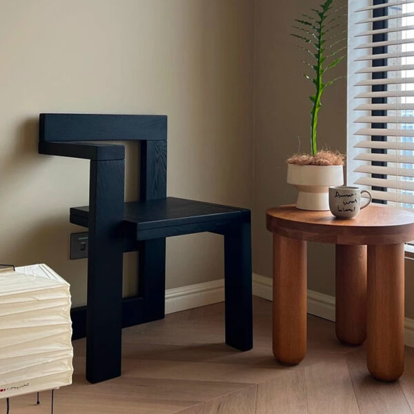 Ghế Steltman retro thời trung cổ ghế gỗ nguyên khối sáng tạo ghế đơn thiết kế tay vịn ghế ăn giải trí