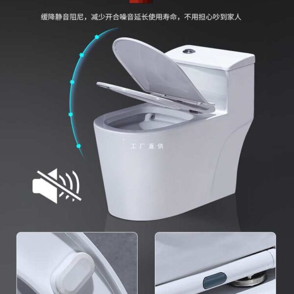 Bồn cầu nhà vệ sinh nhà vệ sinh im lặng bơm đường kính lớn chống mùi siêu xoáy siphon tiết kiệm nước bồn cầu nhà vệ sinh