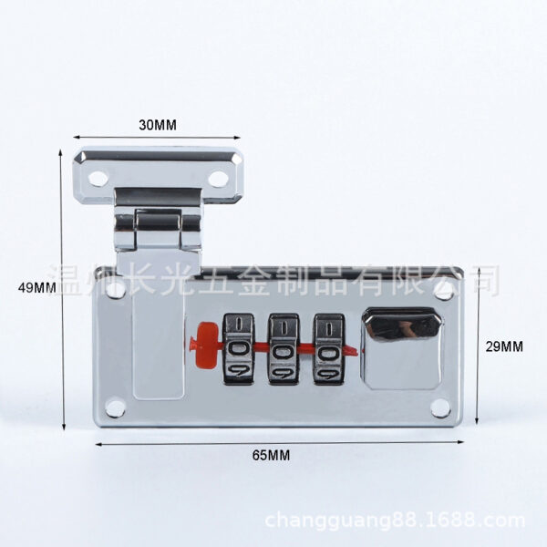 Mẫu nhiều màu A4 A5 cứng kết hợp khóa bao da kết hợp khóa hợp kim kẽm hộp gỗ kết hợp khóa công cụ