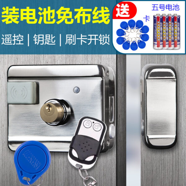 Khu dân cư không dây khóa quẹt thẻ kiểm soát truy cập điện từ tích hợp khóa đơn vị khóa cửa điều khiển điện cho thuê nhà điều khiển từ xa khóa cửa sắt