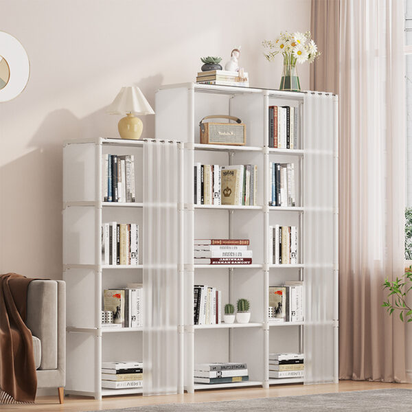 Kệ sách trẻ em từ sàn đến trần tường khoảng cách hẹp tủ nhiều lớp bảo quản khóa nhà có giá đựng đồ tủ sách sinh viên