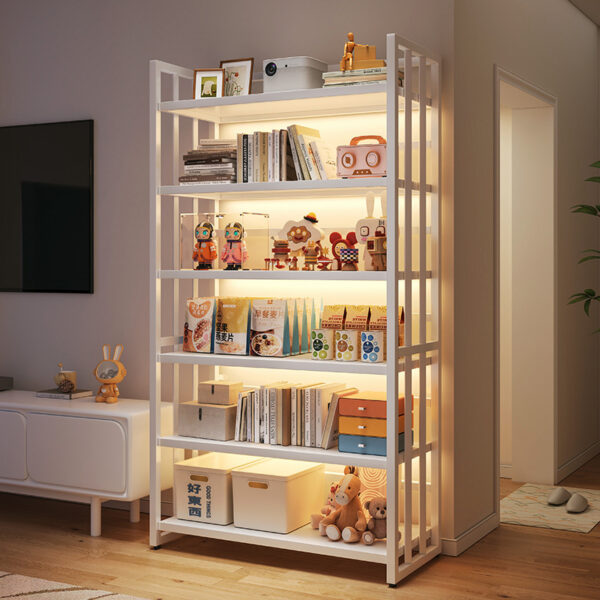 Kệ cạnh tivi, kệ sách gia đình, kệ trưng bày đặt sàn, kệ đựng đồ chơi handmade, tủ sách phòng khách đơn giản