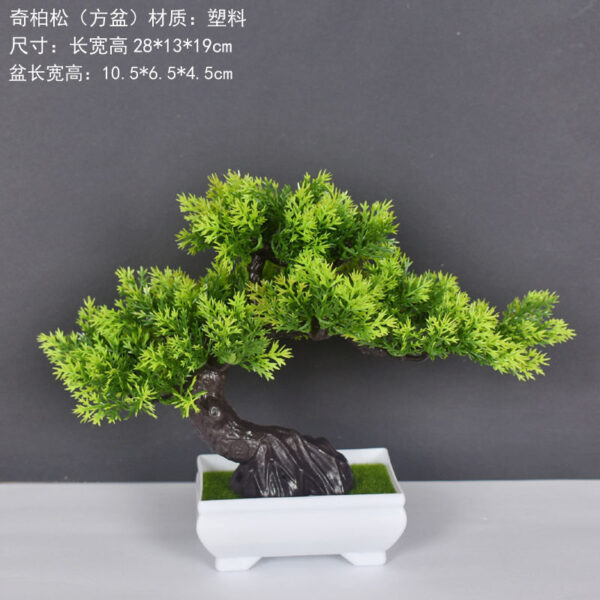 Chào mừng thông chậu cây thông và cây bách nhựa hoa giả cây cảnh trong nhà phòng khách cây xanh trang trí đồ trang trí để bàn