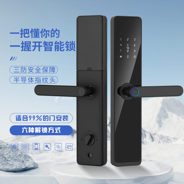 TTLOCK Tongtong Khóa Graffiti Khóa Thẻ khách sạn Vuốt Căn hộ Khách sạn Khóa Cửa Gỗ Ngoại Thương Chín Ngôn Ngữ Khóa Vân Tay