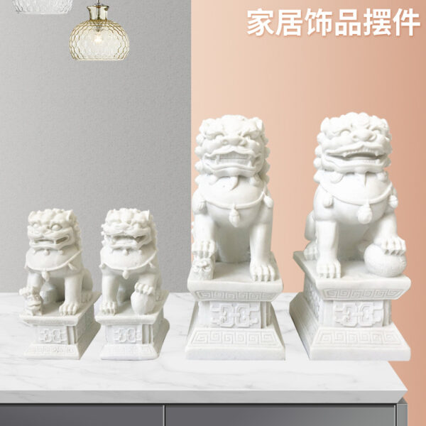Trung Quốc mới phong cách thủ công mỹ nghệ trang trí nhà cửa văn phòng kệ sách phòng sư tử nhựa thủ công mỹ nghệ trang trí bán buôn