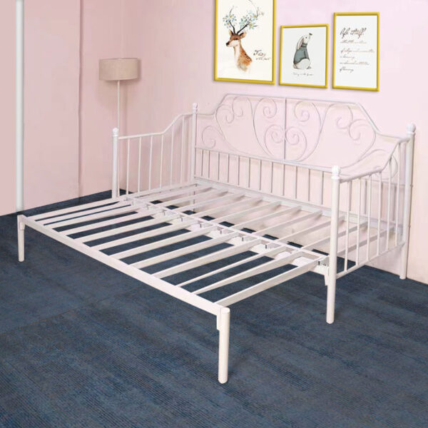 Giường sofa sắt giường gấp kéo đẩy đa năng Giường thu gọn đa năng khung sắt Giường đôi Châu Âu Giường đơn Internet nổi tiếng