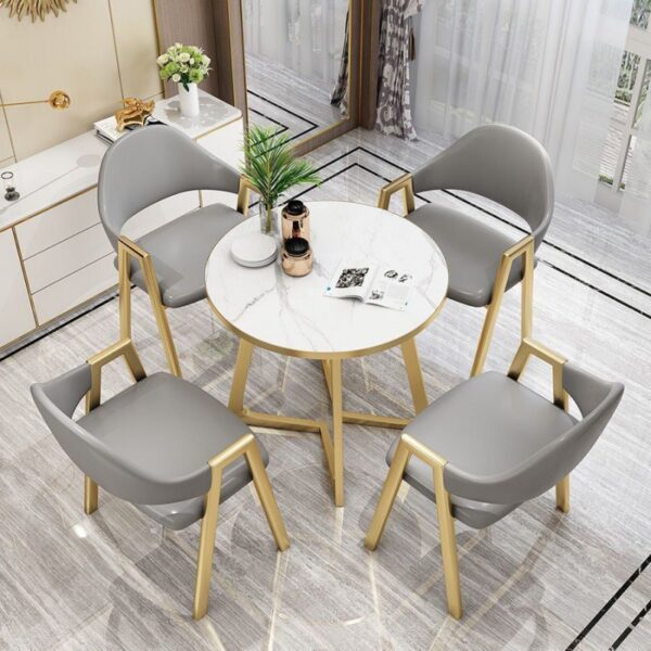 Ánh sáng Bắc Âu sang trọng đàm phán bàn ghế kết hợp bộ phận bán hàng tiếp tân giản dị hiện đại cà phê đơn giản quán trà sữa bàn tròn nhỏ