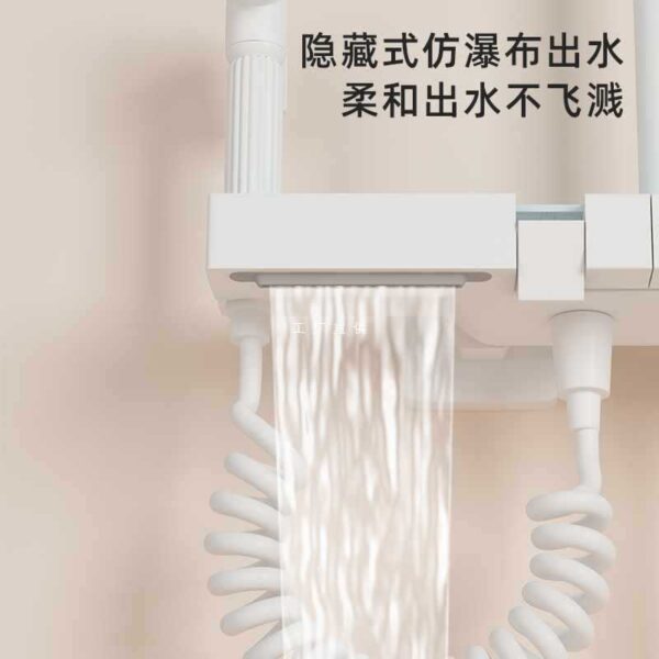 Q4Y4 Ying Đời Trắng Nhiệt Độ Không Đổi Bộ Sen Tắm Nhà Tắm Phòng Tắm Thông Minh Khí Quyển Ánh Sáng Màn Hình Hiển Thị Kỹ Thuật Số Muyuhua