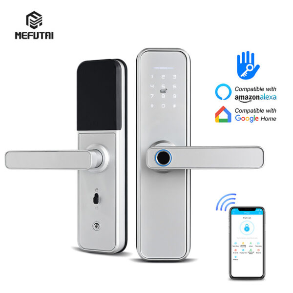 Xuyên biên giới hải ngoại X5 TTLOCK cho thuê căn hộ Tongtong khóa cửa gỗ mật khẩu khóa vân tay khóa phòng khóa cửa thông minh