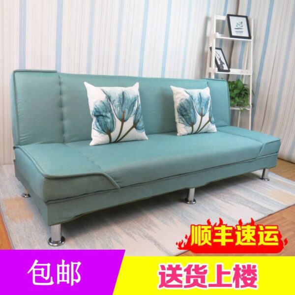 Căn hộ nhỏ sofa vải phòng khách đơn giản sofa có thể gập lại đơn đôi ba người sofa cho thuê phòng sofa giường
