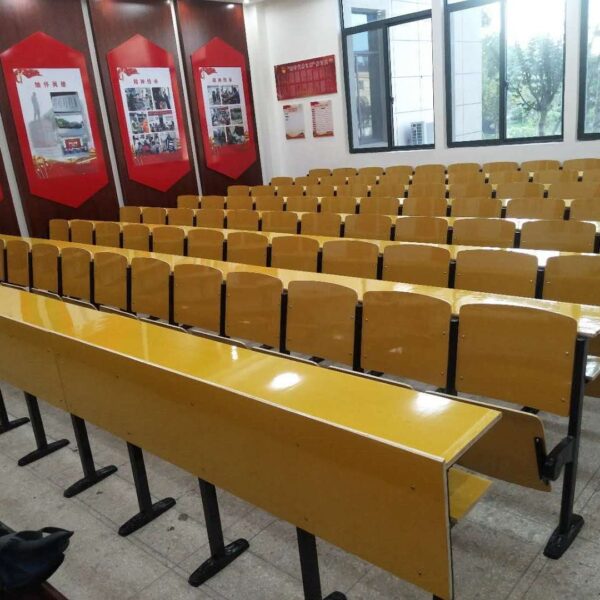 Đơn giản bàn ghế phòng họp văn phòng khán phòng ghế rạp hát ghế bậc thang lớp học ghế hàng học sinh đa phương tiện