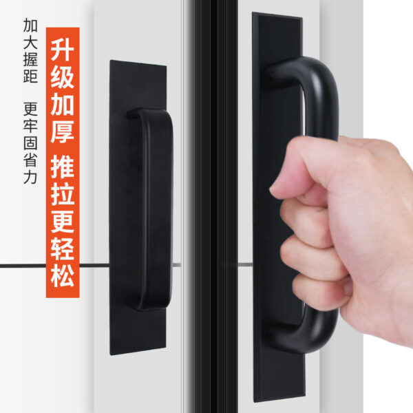 X90U tay nắm cửa kính không đục lỗ cửa trượt hợp kim nhôm cửa gỗ cửa tủ cửa trượt cửa sổ ban công lộ tay nắm cửa