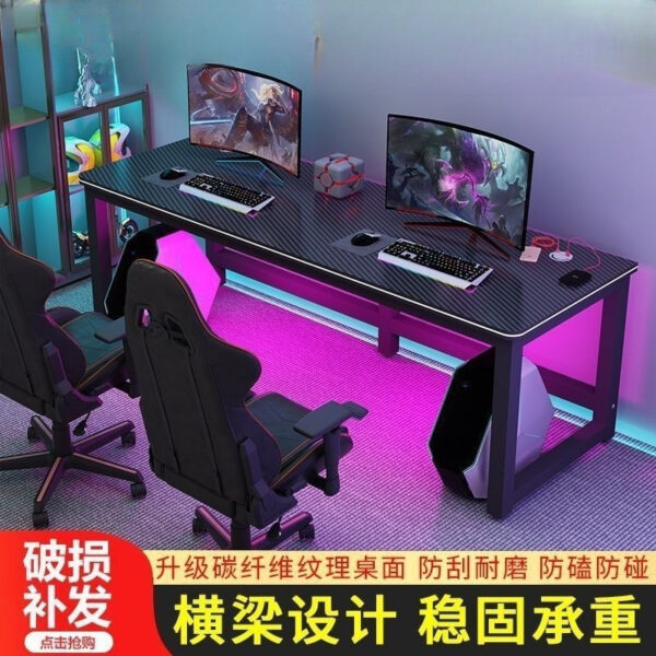 Bàn chơi game đôi, bàn trò chơi đôi để bàn đơn giản, bàn phòng ngủ, bàn viết, bàn máy tính đơn giản nổi tiếng trên internet