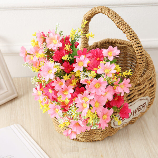 Mô phỏng 28 đầu nhảy hoa lan bán buôn hoa cúc nhỏ bố trí cảnh đám cưới hoa lụa nhà trang trí phòng khách hoa giả
