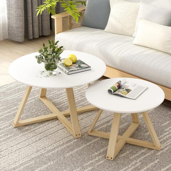 Sáng Tạo Bắc Âu Bên Bàn Bàn Cà Phê Đơn Giản Ghế Sofa Phòng Khách Bàn Tròn Nhỏ Căn Hộ Ban Công Góc Đèn Bàn Sang Trọng Đầu Giường tủ ZB