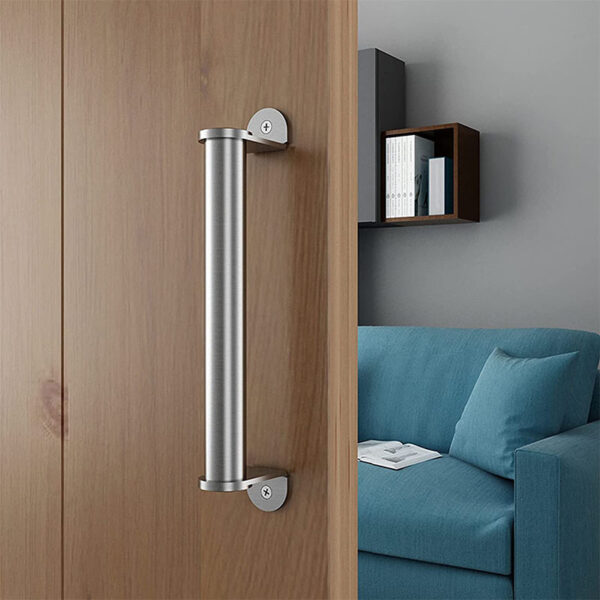 Tay nắm cửa gỗ châu Âu và Mỹ tay nắm cửa chuồng bằng thép không gỉ chải hai mặt tay cầm tay nắm cửa trượt tay nắm cửa