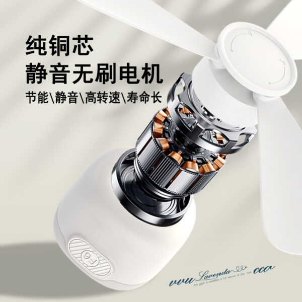 Wuke Wuke USB quạt trần nhỏ quạt cắm trại ký túc xá có đèn ngủ ngoài trời di ...
