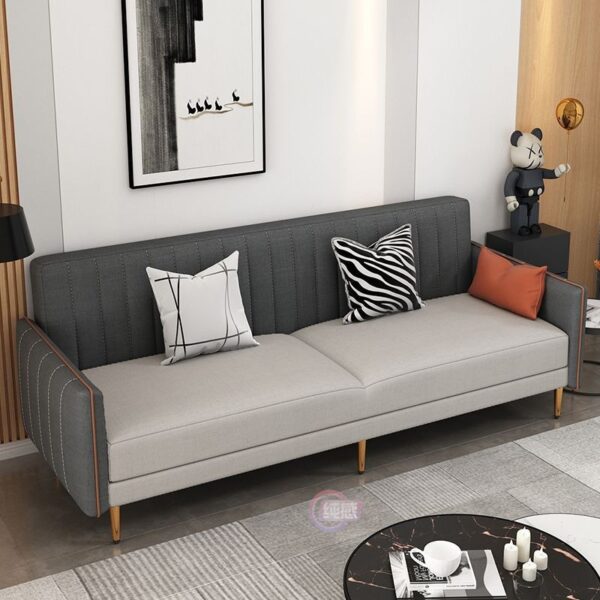 Đơn giản vải đôi phòng khách cho thuê nhà giường gấp đa năng sofa đơn giường công nghệ vải kép căn hộ nhỏ