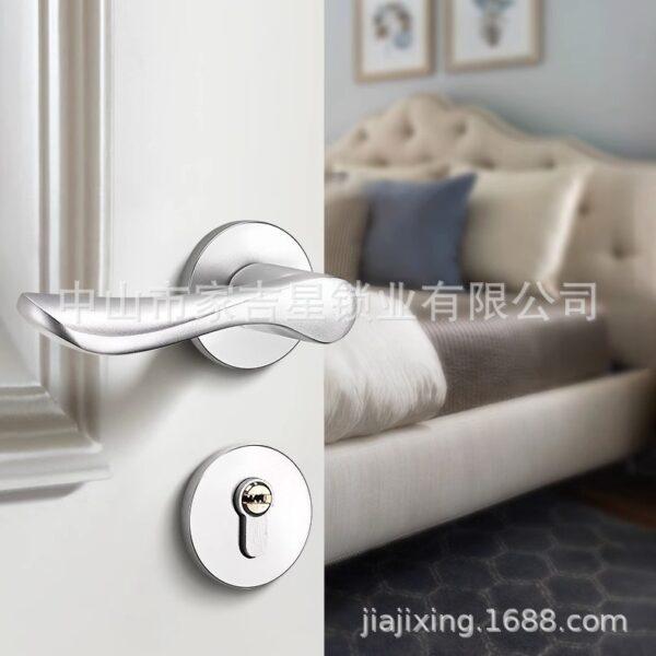 Khóa cửa trong nhà tay nắm cửa hộ gia đình phòng im lặng khóa cửa chia khóa từ khóa cửa gỗ ổ khóa phòng