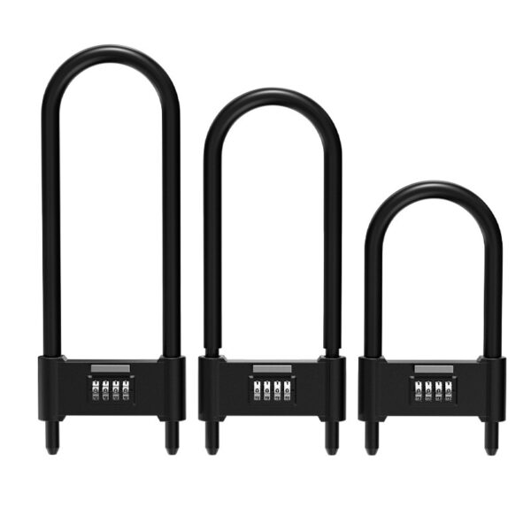 Khóa mật khẩu Khóa cửa kính kéo đẩy tay nắm cửa đôi hình chữ U khóa cửa chống trộm hình chữ U ổ cắm mở rộng khóa xe điện