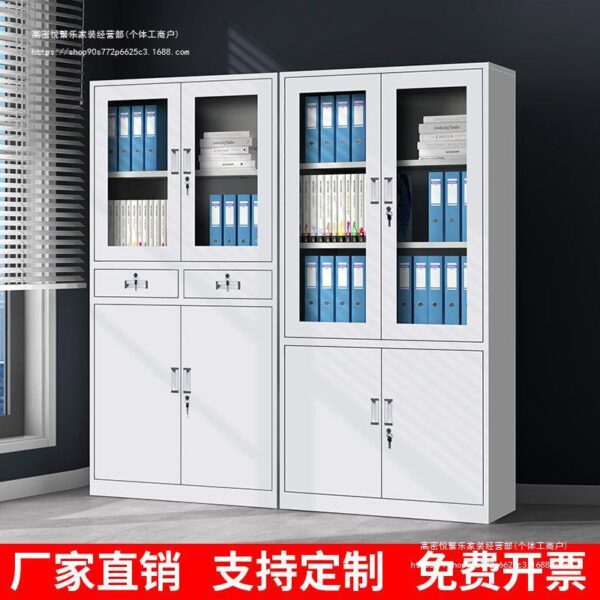 Sắt tấm tủ hồ sơ văn phòng tủ chứng từ tủ thông tin tủ hồ sơ tủ bảo quản thép tủ thấp tủ bảo quản có khóa