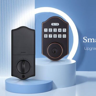Chìa khóa mật khẩu thông minh xuyên biên giới Châu Âu và Mỹ Cửa gỗ trong nhà TTLOCK Tuya Bluetooth APP khóa cửa tất cả trong một