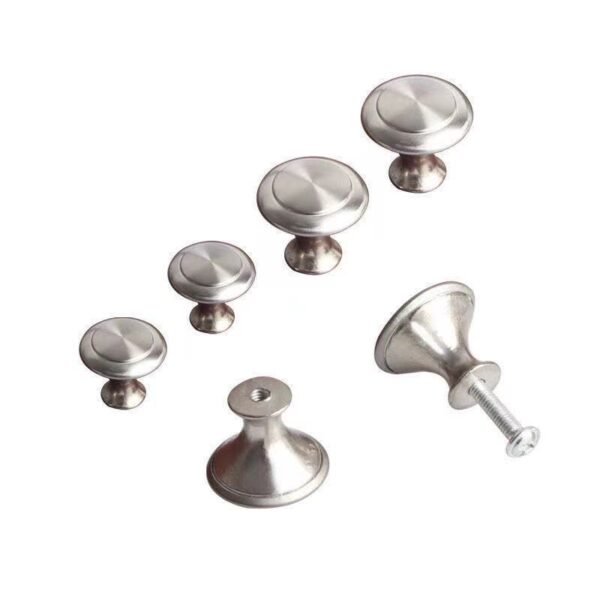 906 Nấm Inox 1 Lỗ Tay Cầm Kim Loại Tròn 1 Lỗ Tay Cầm Nhỏ Hiện Đại Đơn Giản Tay Nắm Cửa Tủ Ngăn Kéo