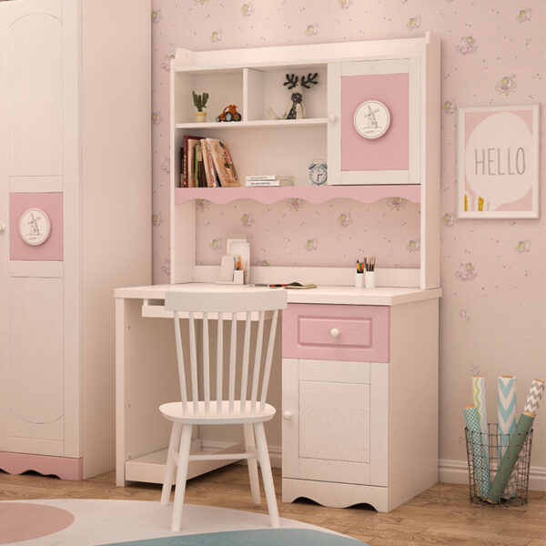 Bàn làm việc giá sách kết hợp tủ sách tích hợp góc bàn máy tính nhà học sinh đơn giản bàn viết trẻ em phòng ngủ đơn giản