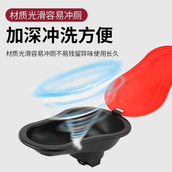 Nhà vệ sinh tạm thời đơn giản 8AX0 dành cho công nhân trang trí, nhà vệ sinh ngồi xổm bằng nhựa dày, công trường xây dựng dùng một lần chống mùi