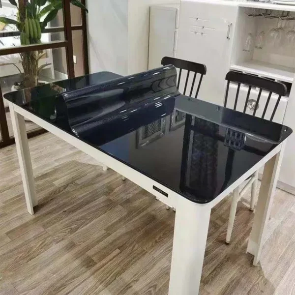 1.0 Mm PVC Bàn Thảm Trong Suốt D' Khăn Trải Bàn Chống Thấm Nước Dầu Bàn Vải Phòng Khách Nhà Bếp Kính Vải Mềm Bàn