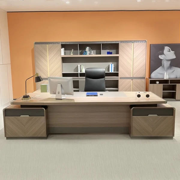 Bàn sếp khí quyển Bàn chủ tịch Đơn giản hiện đại Bàn quản lý 2,4m 2.8 Bàn lãnh đạo văn phòng Bàn lớp lớn
