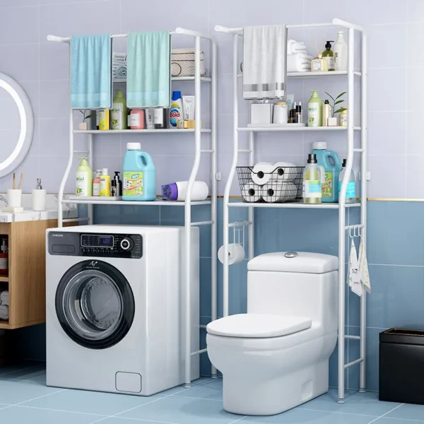 Kệ nhà tắm Giá đỡ bồn cầu cao từ sàn đến trần Kệ Nhà vệ sinh không thủng giá để đồ máy giặt Giá để đồ bồn rửa