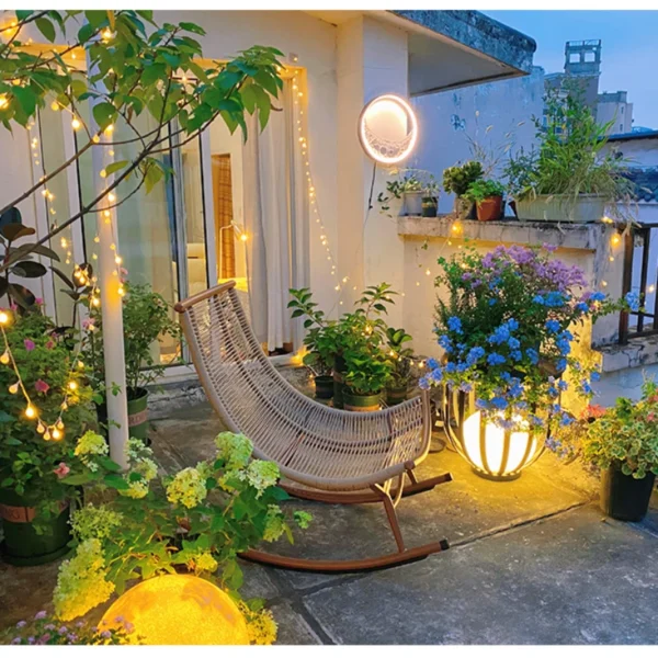 Ghế Bập bênh Ngoài trời Ban công Ghế bập bênh thư giãn phong cách Bắc Âu hiện đại