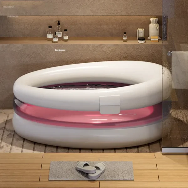 Sáng Tạo Người Lớn Di Động Bồn Tắm Bơm Hơi Người Lớn Tắm Toàn Thân Bidet Hộ Gia Đình Có Thể Gập Lại Bồn Tắm Cho Bé Phòng Tắm Sản Phẩm Q
