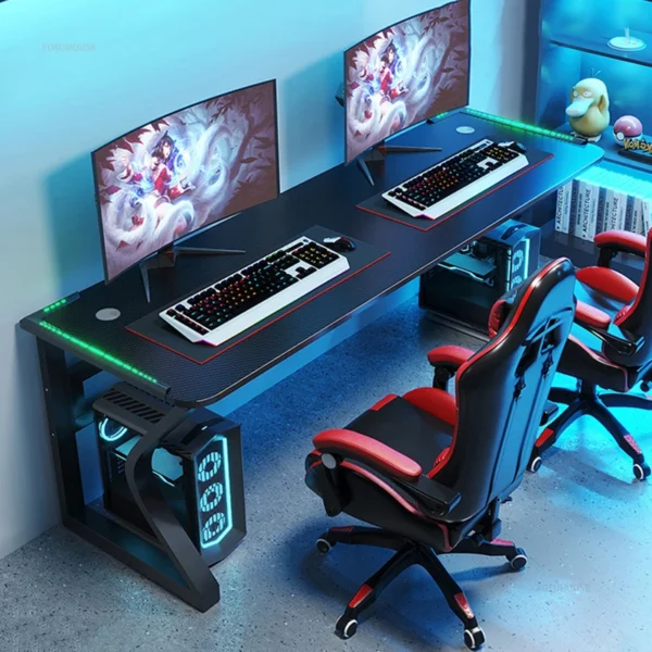 Bàn máy tính để bàn Bàn cho phòng ngủ Bàn chơi game đơn bằng sợi carbon Nội thất văn phòng tối giản hiện đại Bàn văn phòng gia đình