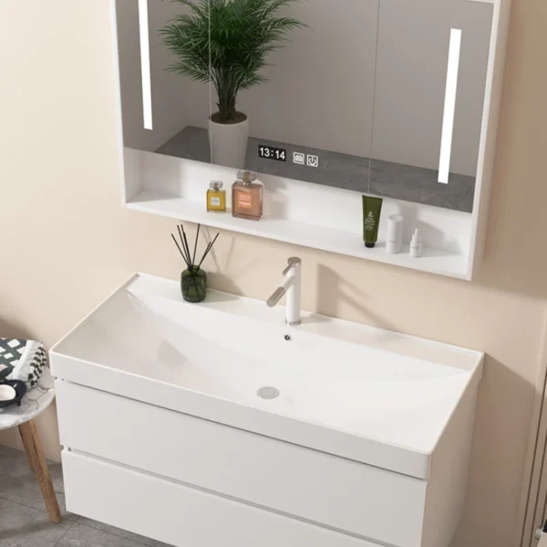 Cung Cái Bụng To Lưu Vực Tủ Phòng Tắm Kết Hợp Gốm Toàn Bộ Thùng Rửa Quá Khổ Cỡ Nòng Chậu Rửa Mặt Rửa