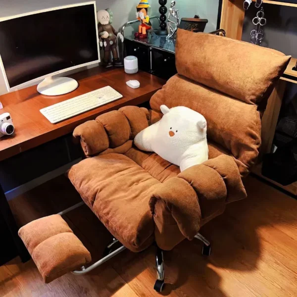 Ghế máy tính gia đình, ghế sofa ít vận động thoải mái, ghế bàn phòng ngủ, tựa lưng học tập và văn phòng, mới
