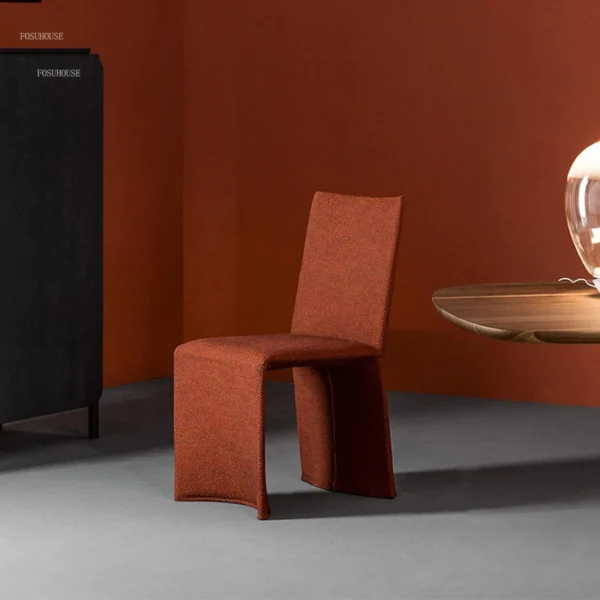 Ý Tối Giản Flannel Ghế Ăn Nội Thất Nhà Bếp Hiện Đại Nội Thất Nhà Bếp Trở Lại Ghế Ăn Nhà Thiết Kế Văn Phòng Khách Sạn Ghế Tiếp Tân