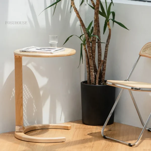 Phong Cách Nhật Bản Biệt Thự Mây Tròn Bàn Cà Phê Cho Căn Hộ Nội Thất Gia Đình Sofa Góc Bàn Phòng Khách Phòng Ngủ Bàn Đầu Giường
