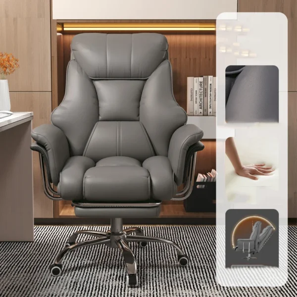 Phòng Chờ Da Ghế Bành Văn Phòng Bánh Lăn Ngả Bàn Accent Ghế Bành Massage Lười Cadeira De Escritorio Nội Thất Cao Cấp
