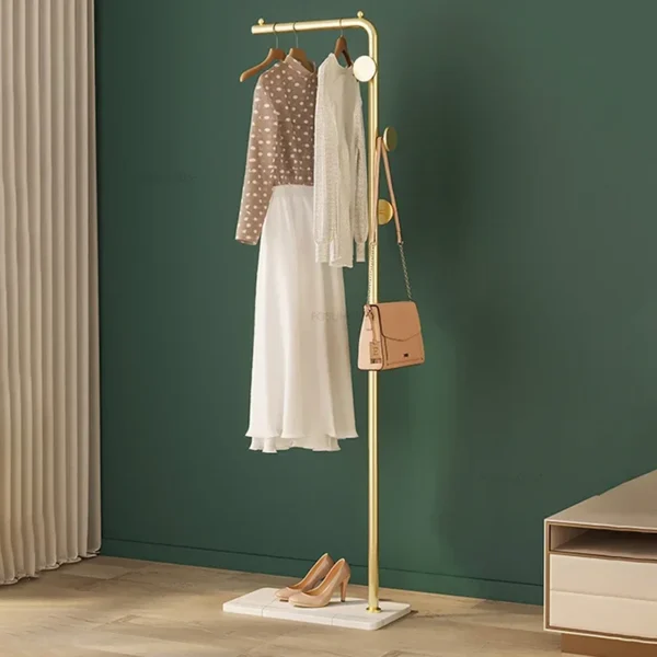 Mới Giá Treo Áo Đứng Kim Loại Giá Treo Quần Áo Tầng Phòng Khách Móc Treo Tường Nón Túi Xách Xả Kho Di Động Nhà Nhỏ Đứng