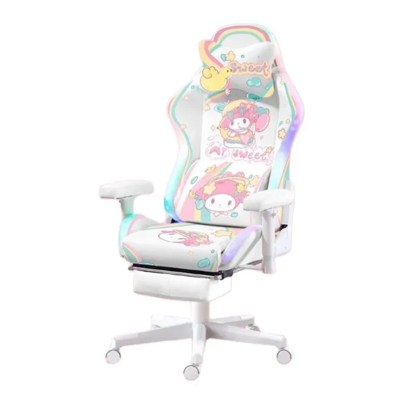 Ghế Chơi Game Thời Trang Mới In Hình Anime Dễ Thương Có Đèn LED Tại Nhà Máy Tính Văn Phòng Ghế Mỏ Neo Ghế Chơi Game Trực Tiếp