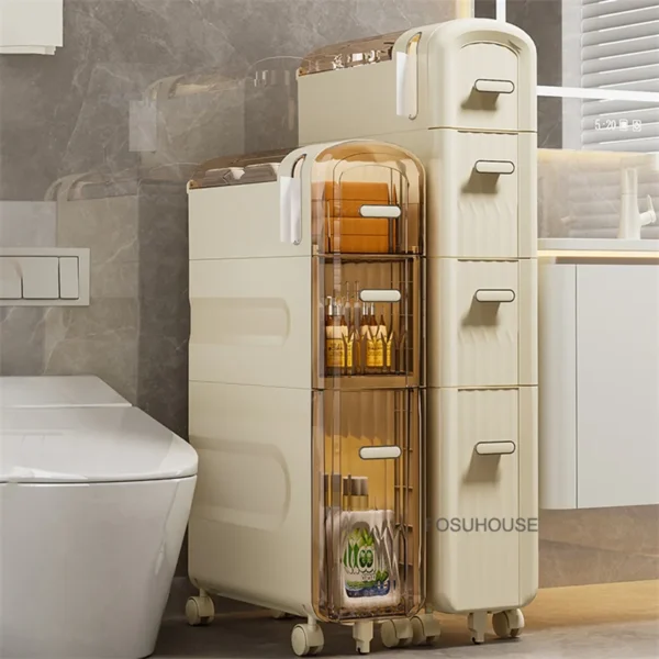 Bắc Âu Đa Năng Phòng Tắm Tủ Hộ Gia Đình Có Giá Để Đồ Sáng Tạo Bồn Cầu Ngăn Kéo Tủ Bảo Quản Nội Thất Phòng Tắm