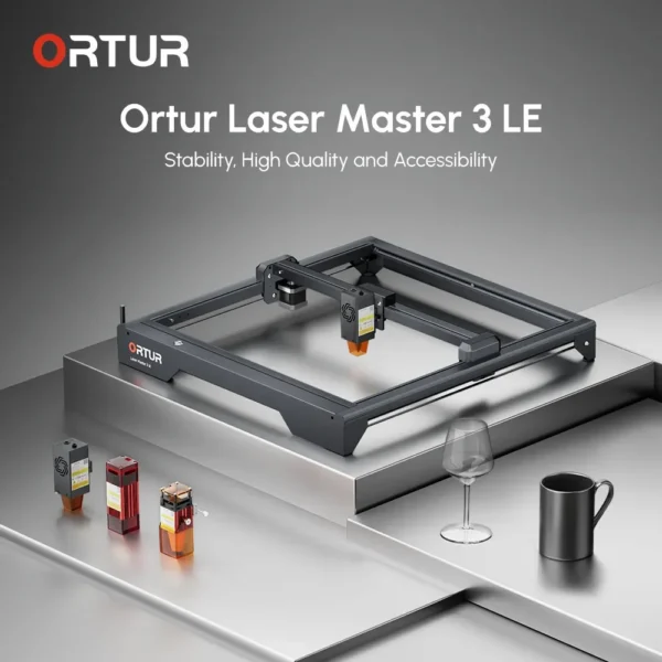 ORTUR Laser Master 3 LE 5.5W/10W Diode Cắt và Khắc CNC Để Bàn Wifi/ỨNG DỤNG In Gỗ khắc Cắt